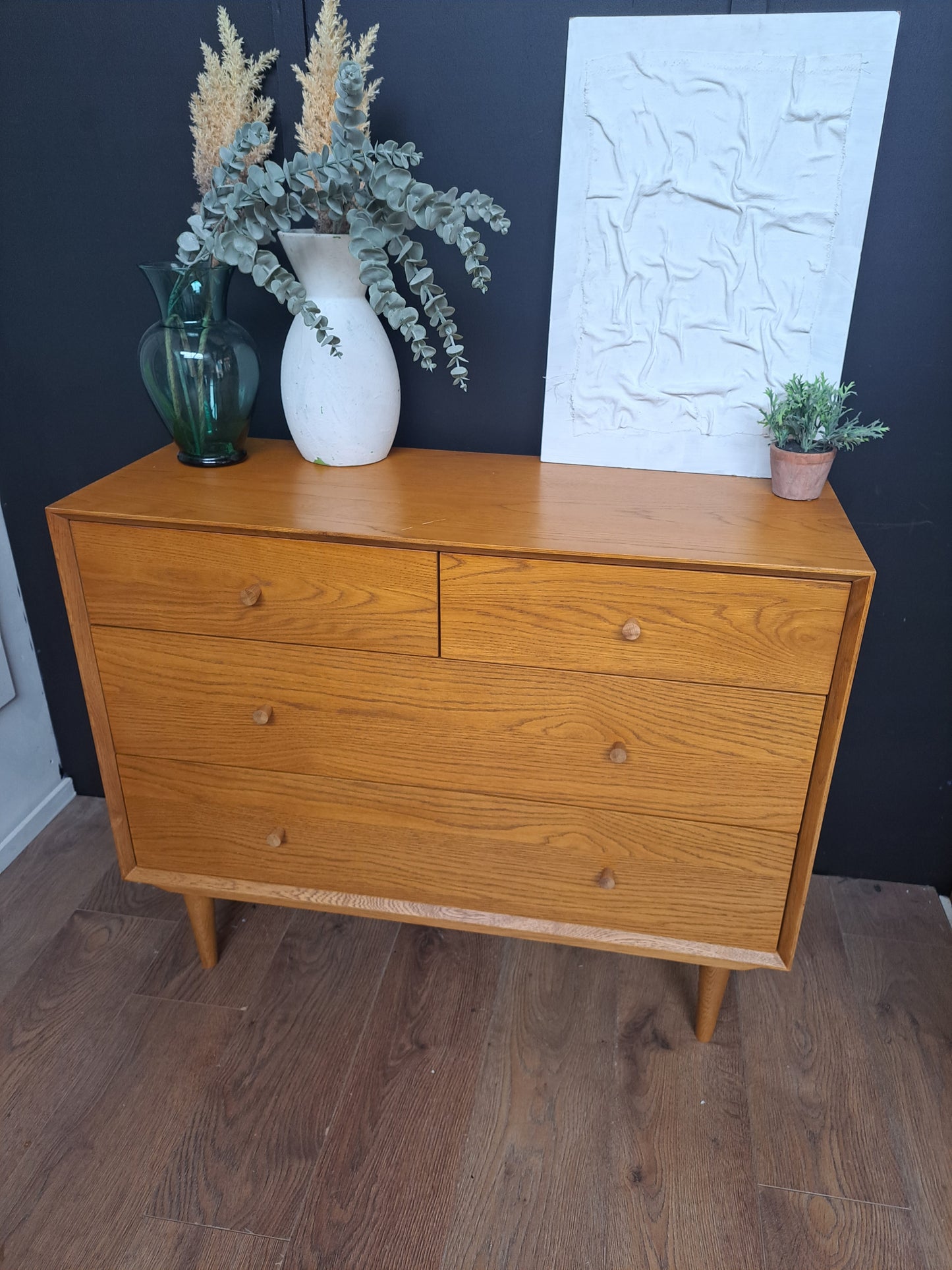Oak Chest of 4 Drawers | La Redoute Quilda
