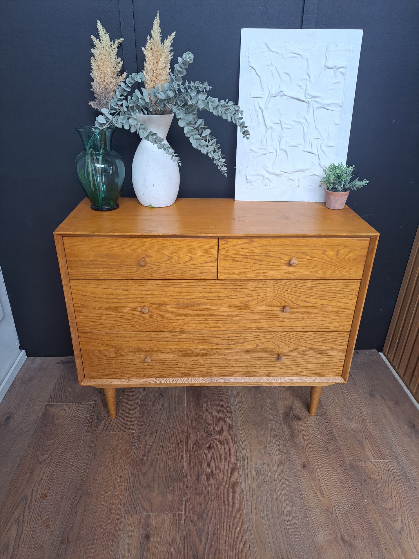 Oak Chest of 4 Drawers | La Redoute Quilda