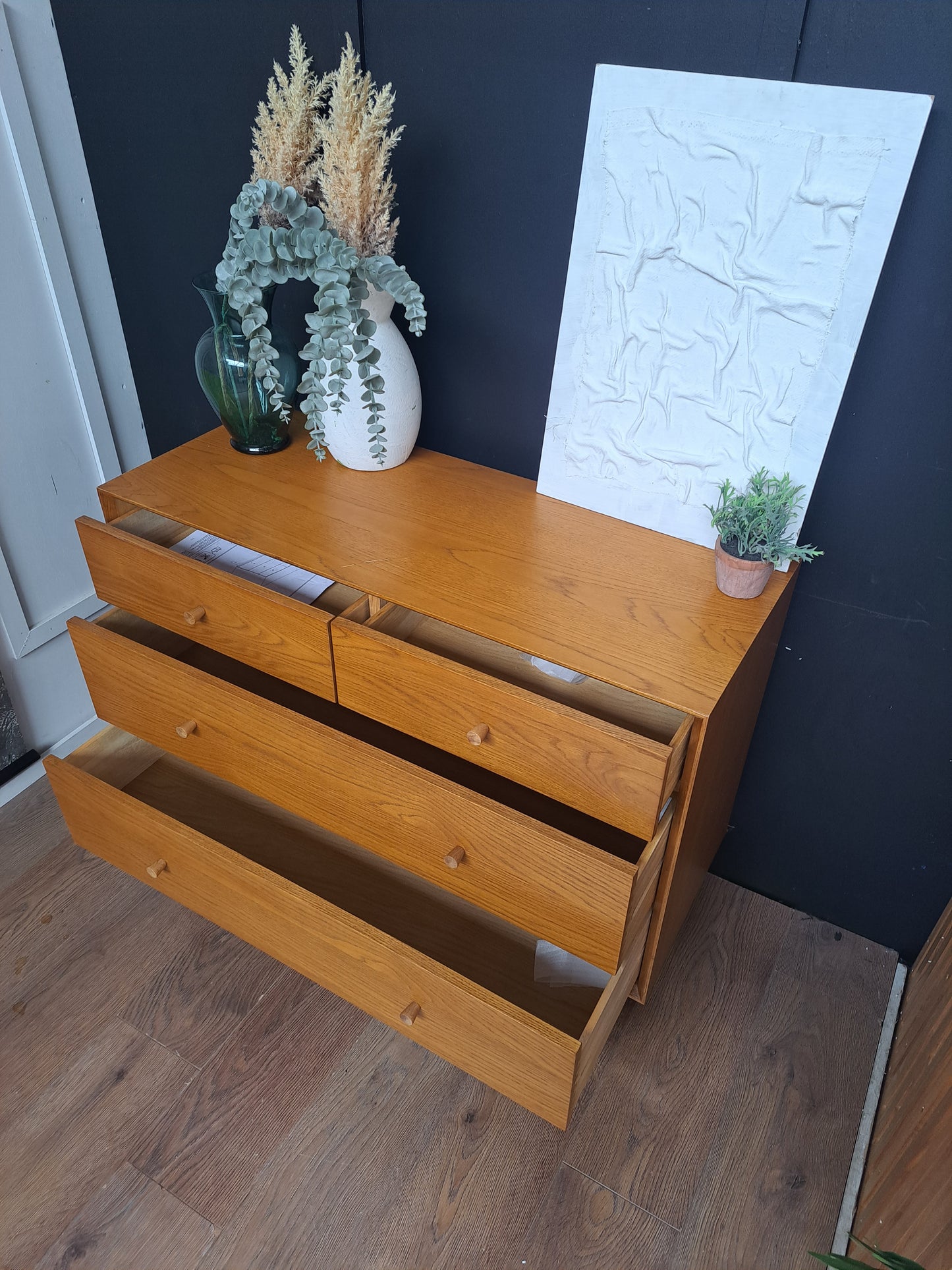 Oak Chest of 4 Drawers | La Redoute Quilda