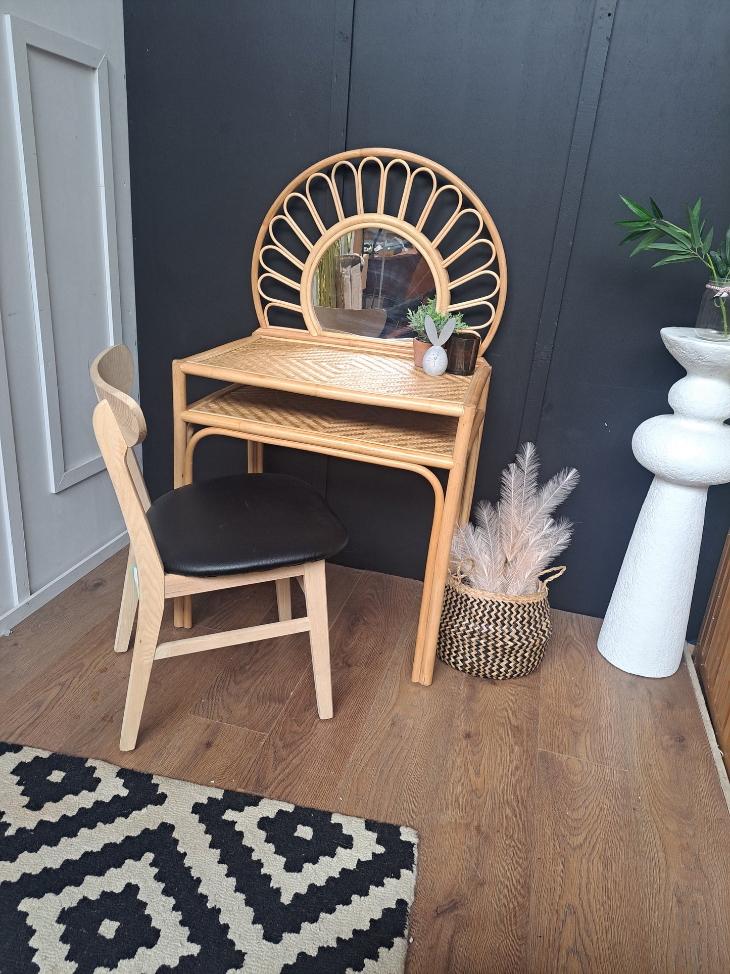 Rattan Child's Dressing Table with mirror | La Redoute Albin