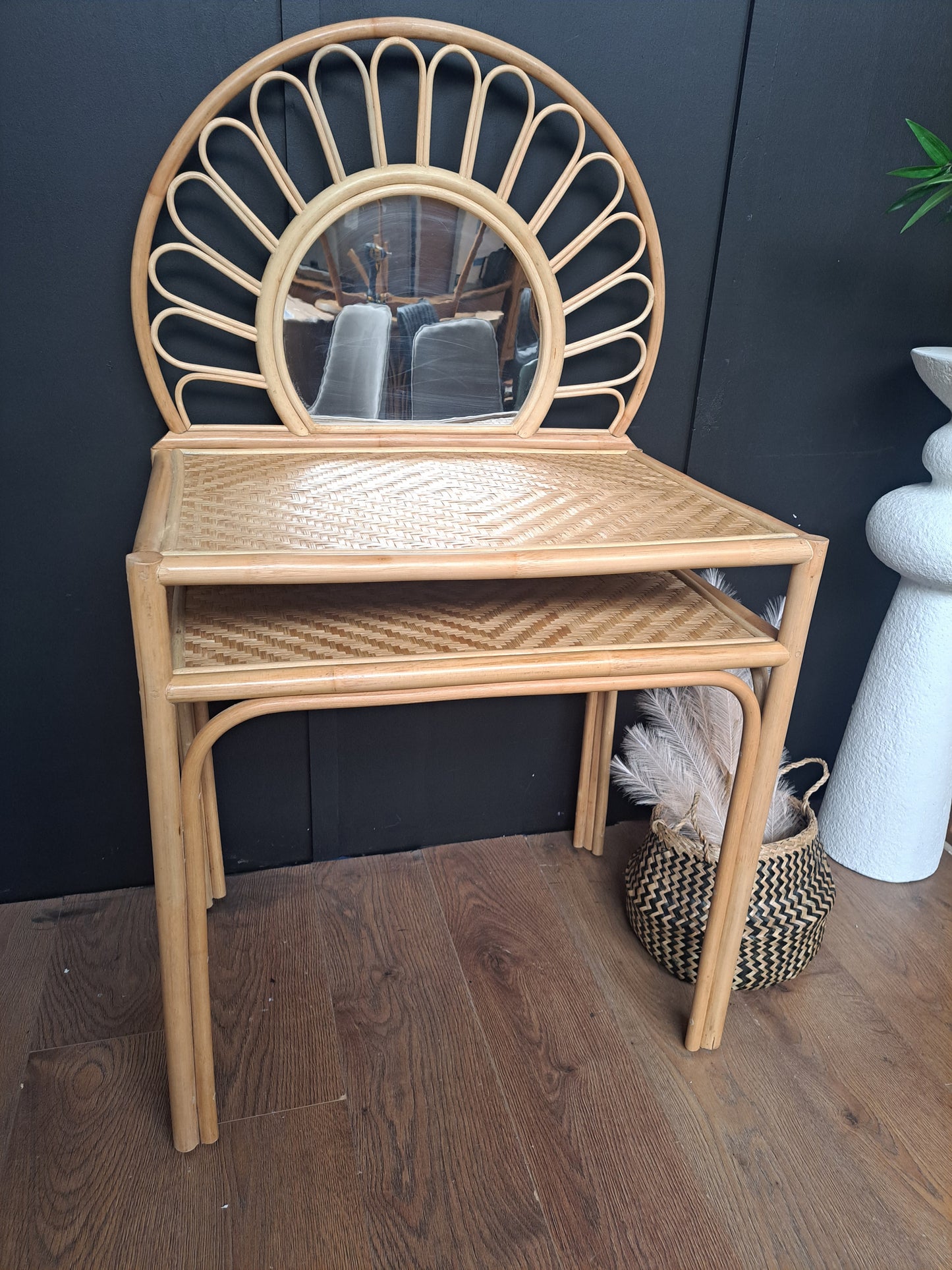 Rattan Child's Dressing Table with mirror | La Redoute Albin