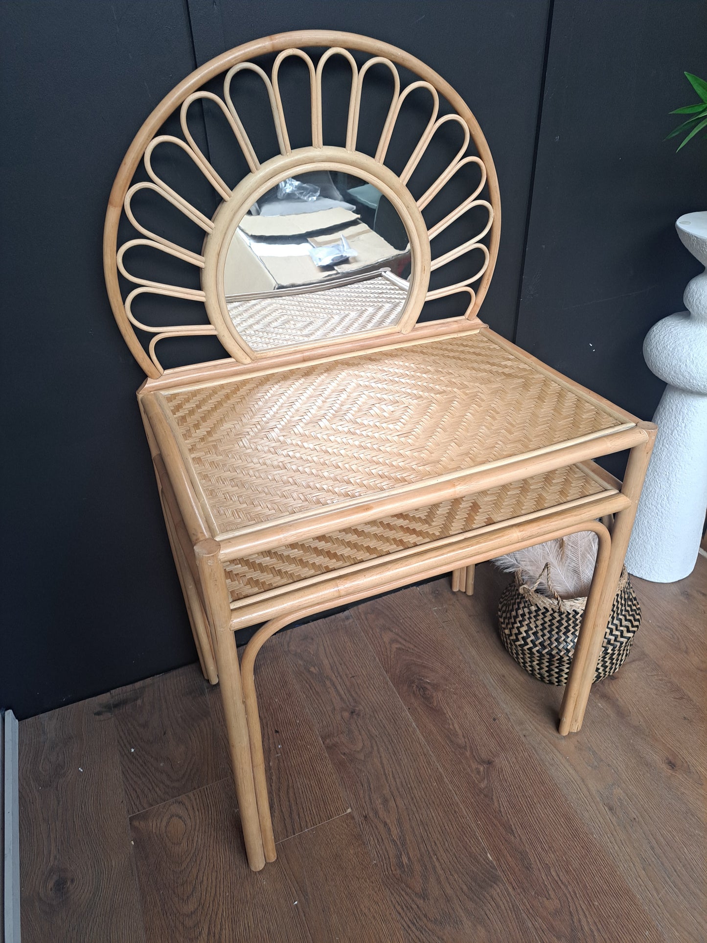 Rattan Child's Dressing Table with mirror | La Redoute Albin