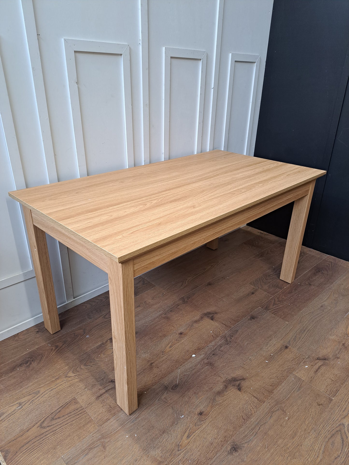 Large Dining Table Oak Wood Effect