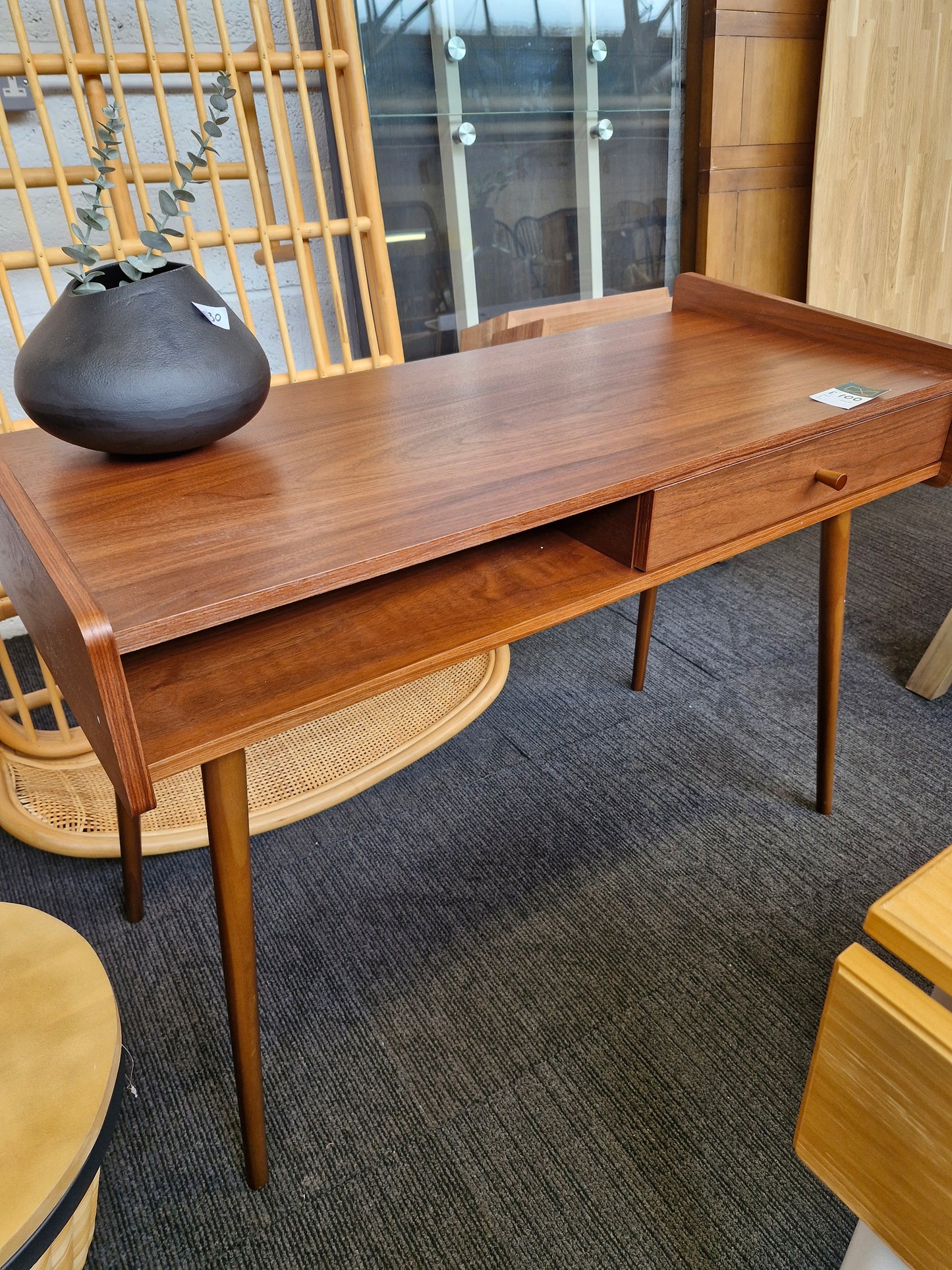 Vintage style walnut desk / La Redoute Ronda