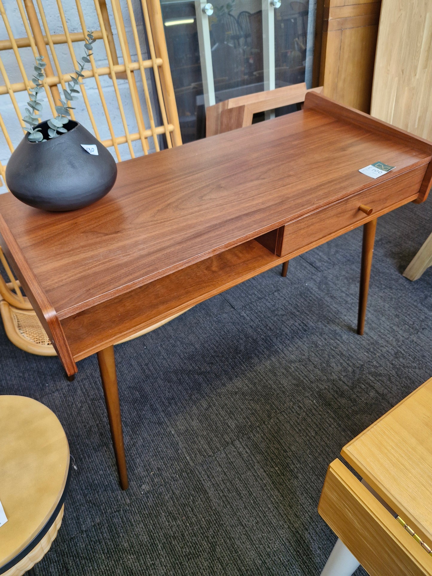 Vintage style walnut desk / La Redoute Ronda