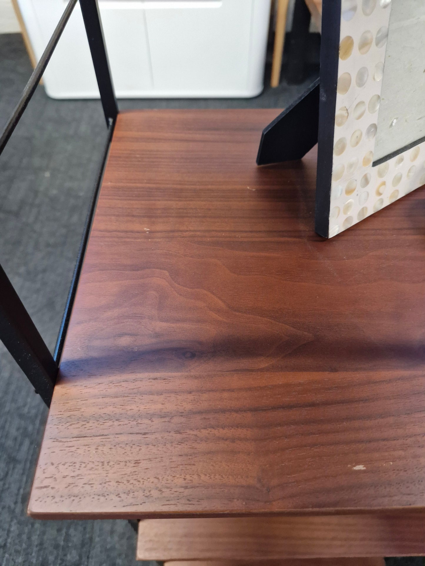 Walnut Vintage Shelving Unit / La Redoute Watford RRP £425