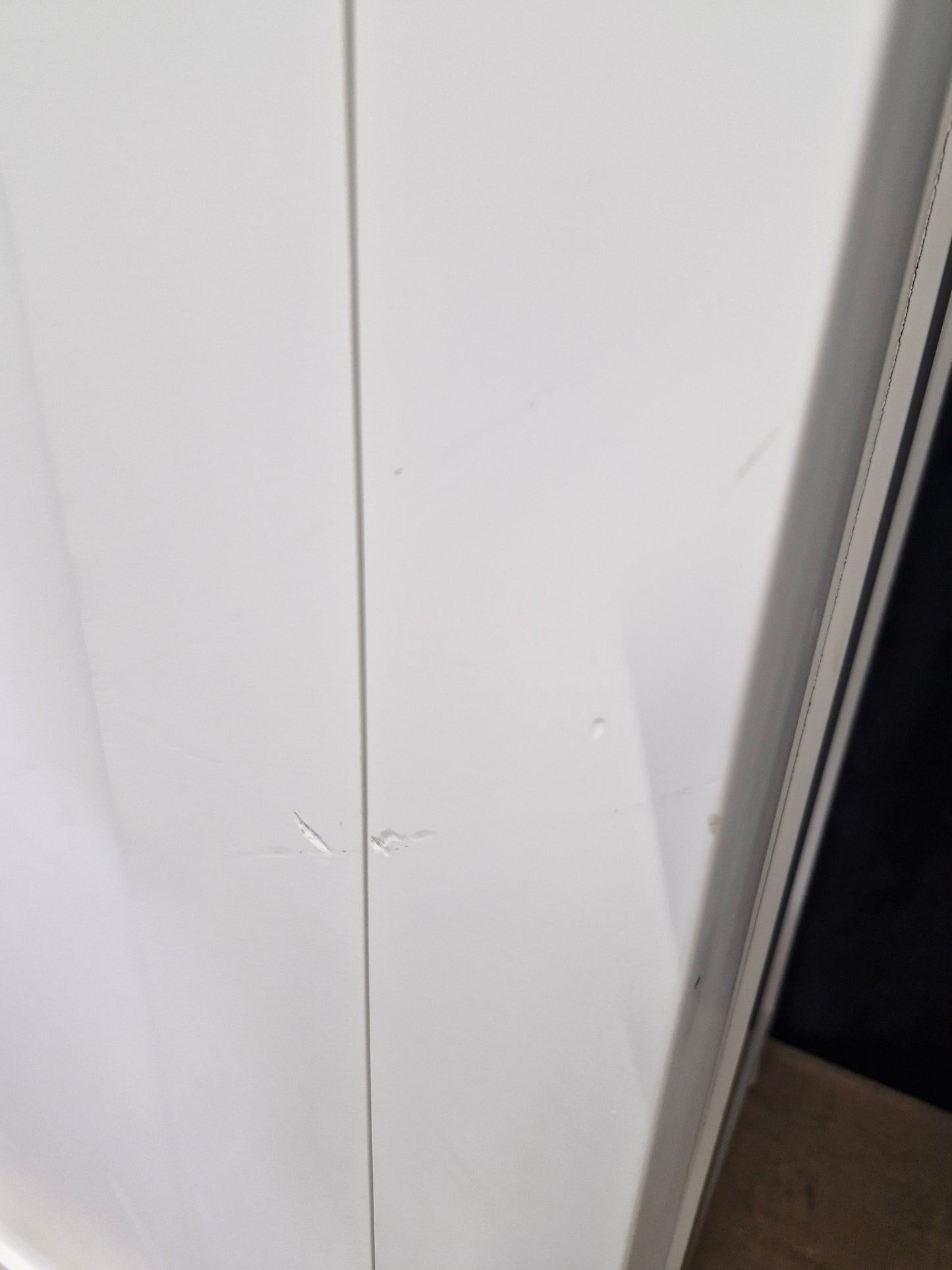 Off-white and Oak Slim Single Kitchen Larder