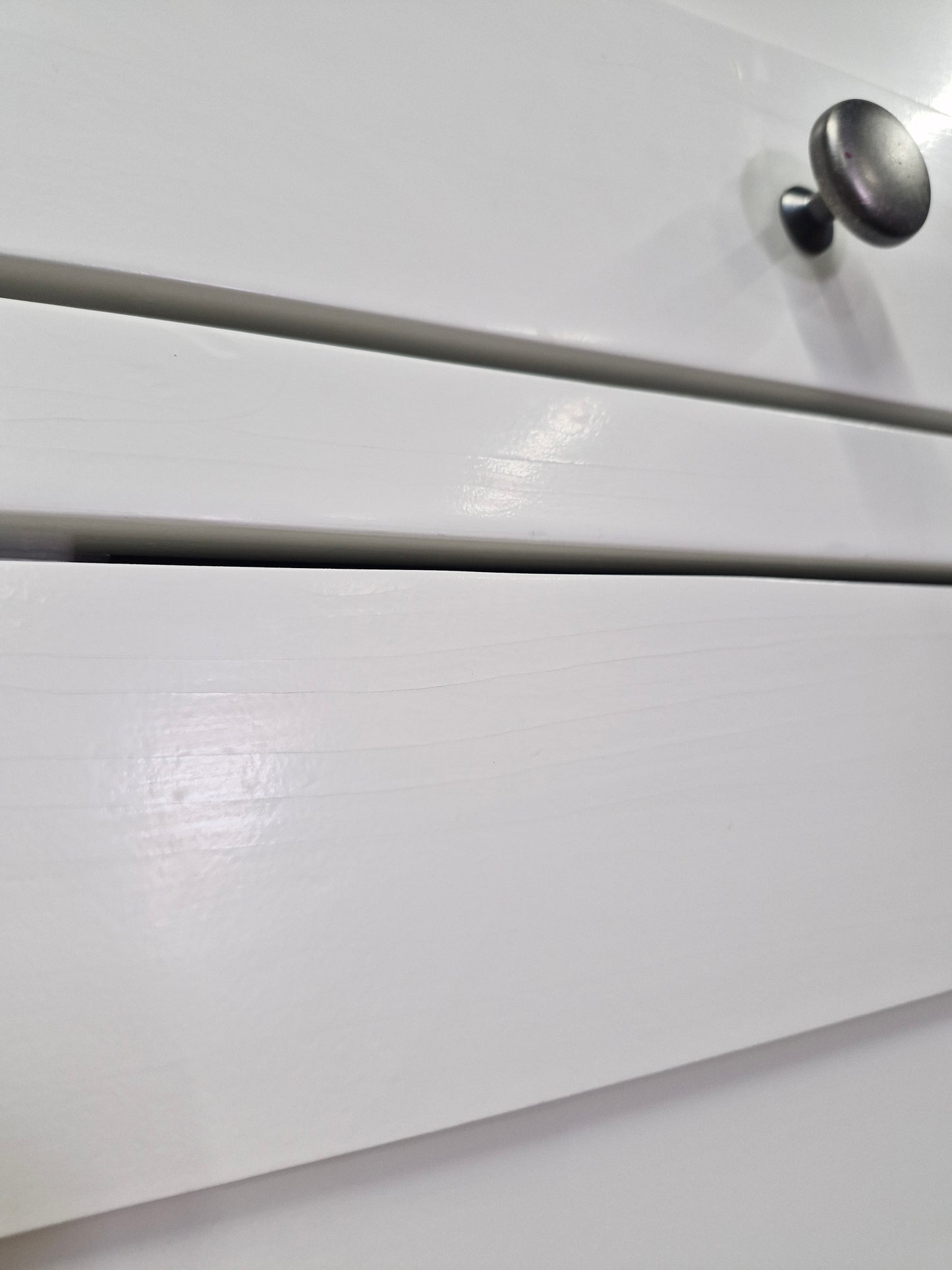 Off-white and Oak Slim Single Kitchen Larder