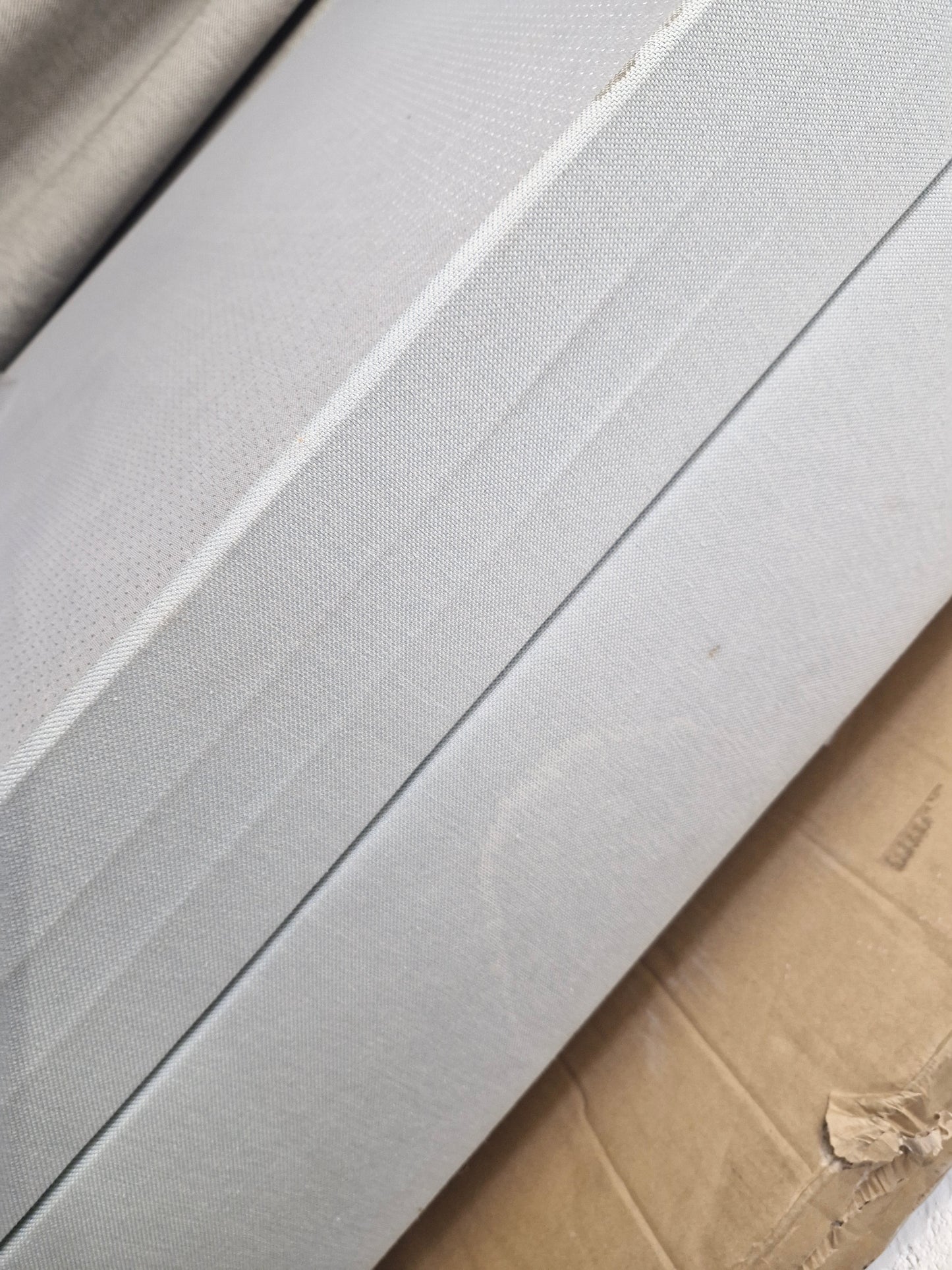 Single Divan with Storage base including headboard Pale Blue / Silentnight