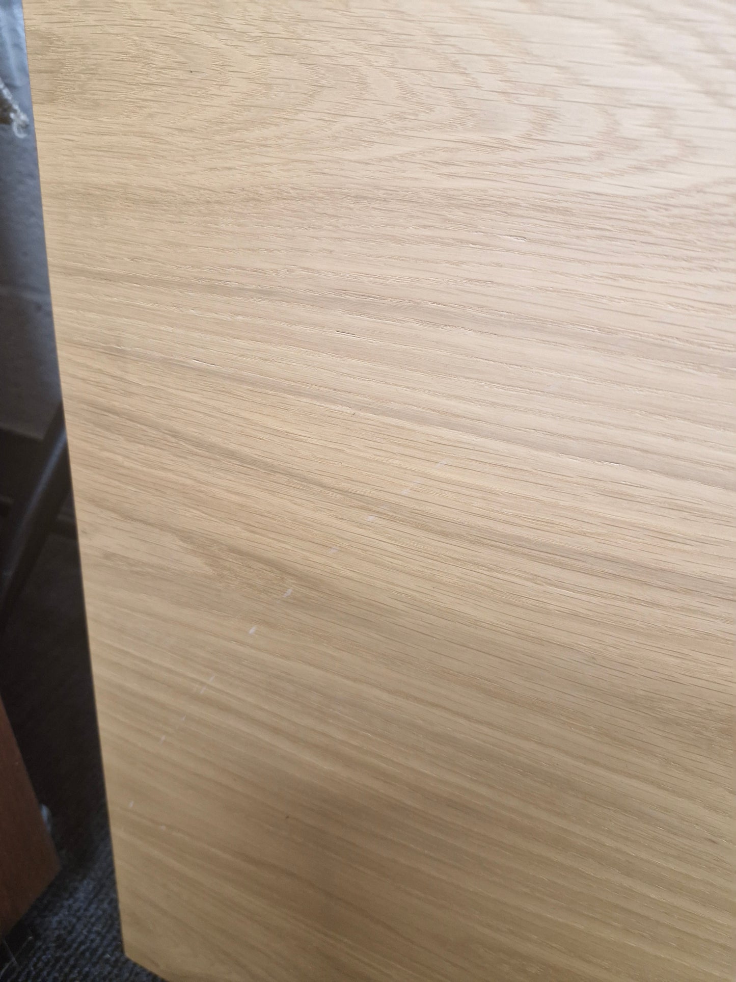 Oak and White / Linen Extending Dining Table 4-6 seater / Wilton