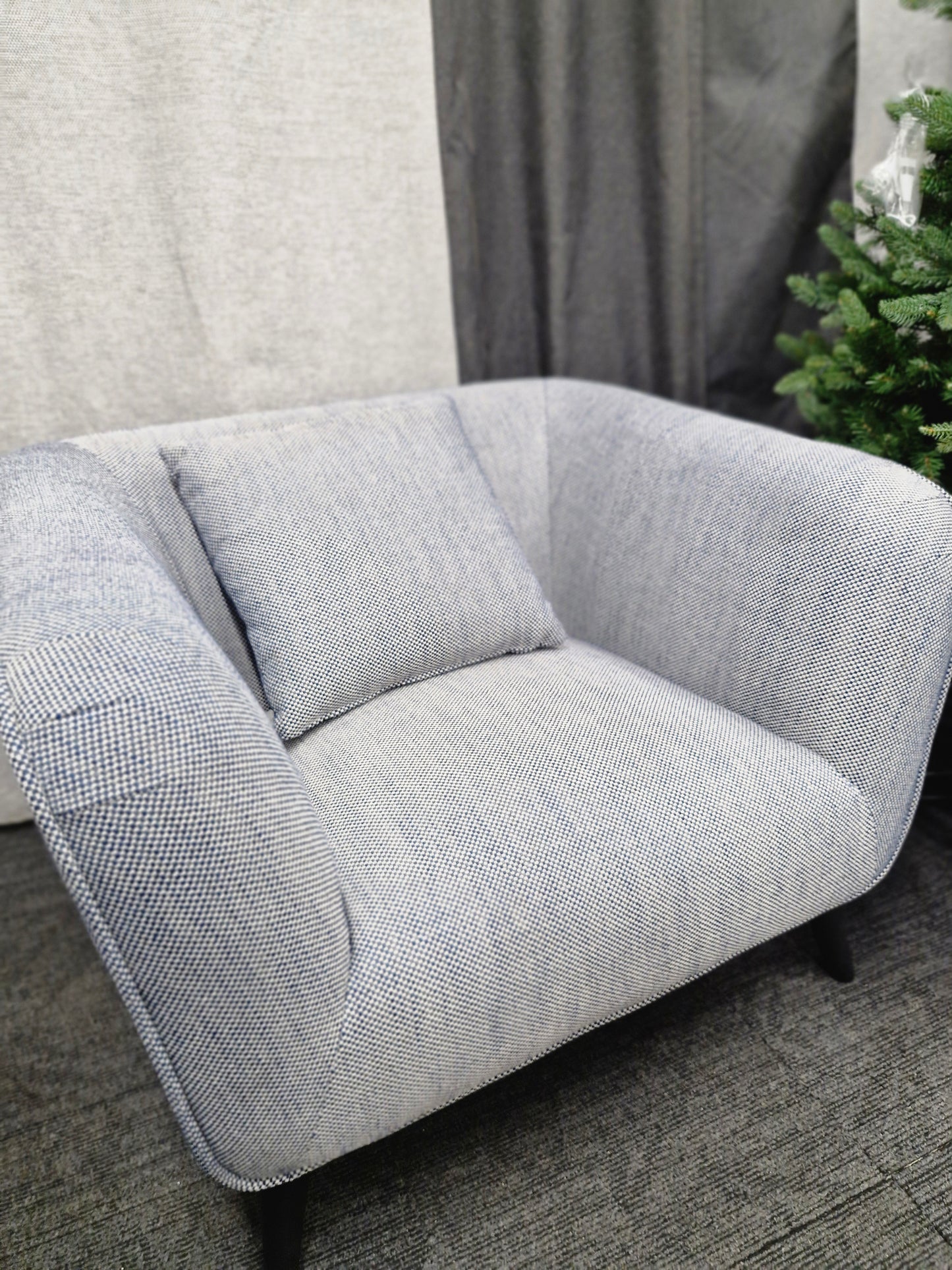 Large armchair / Grey Blue