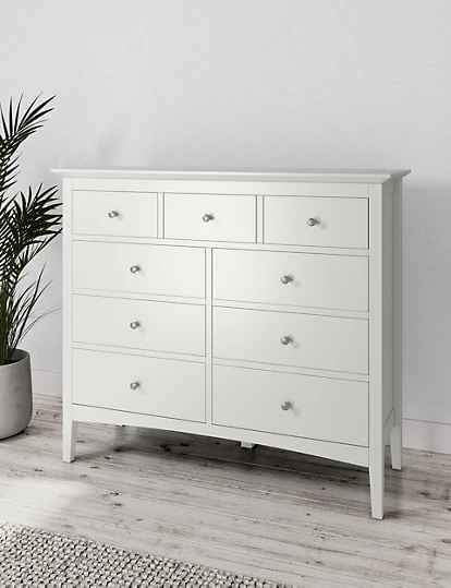 White Chest of Drawers ¦ Marks and Spencer Hastings 9 drawer