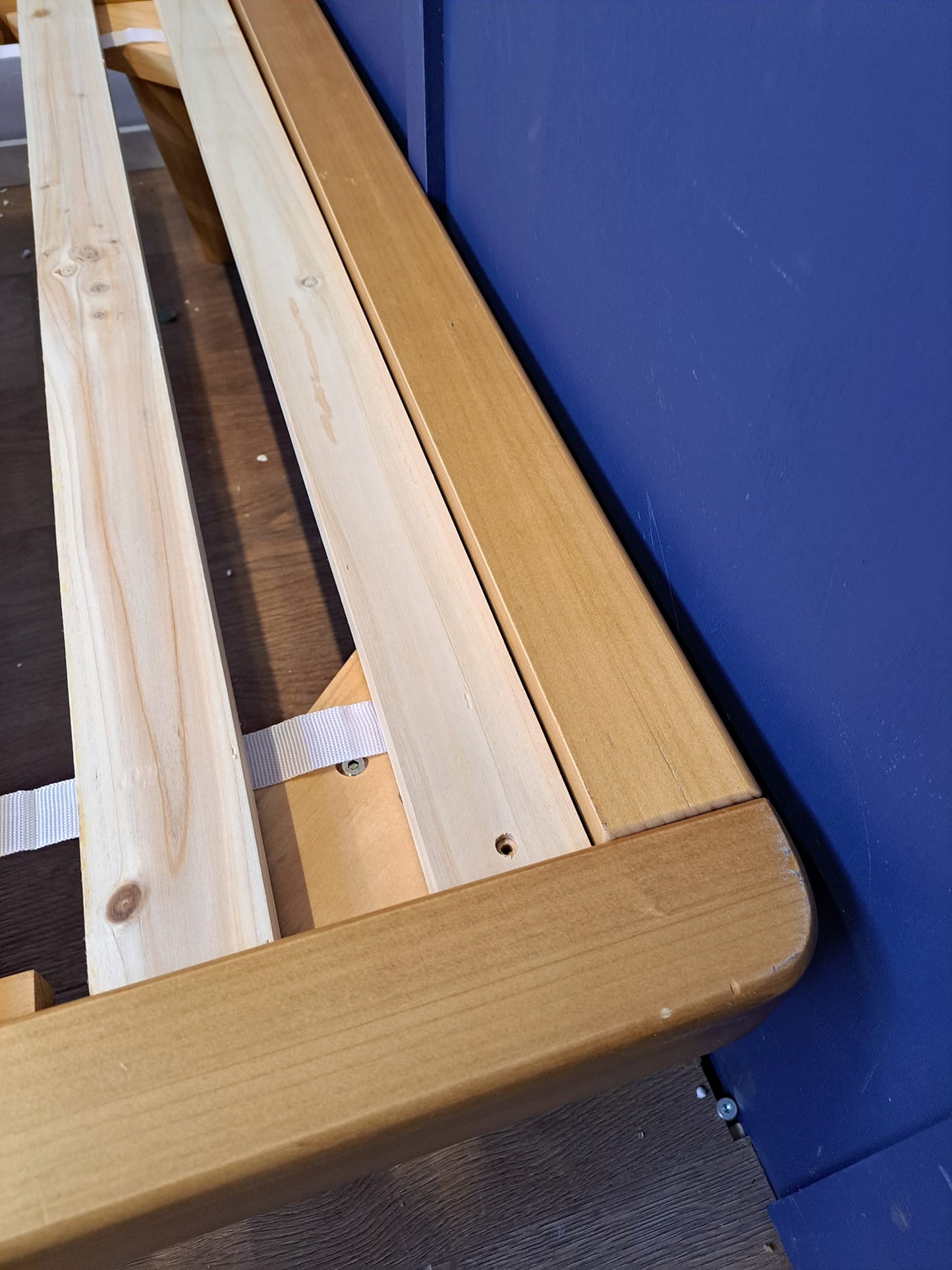 Single Solid wood Platform Bed with shelf