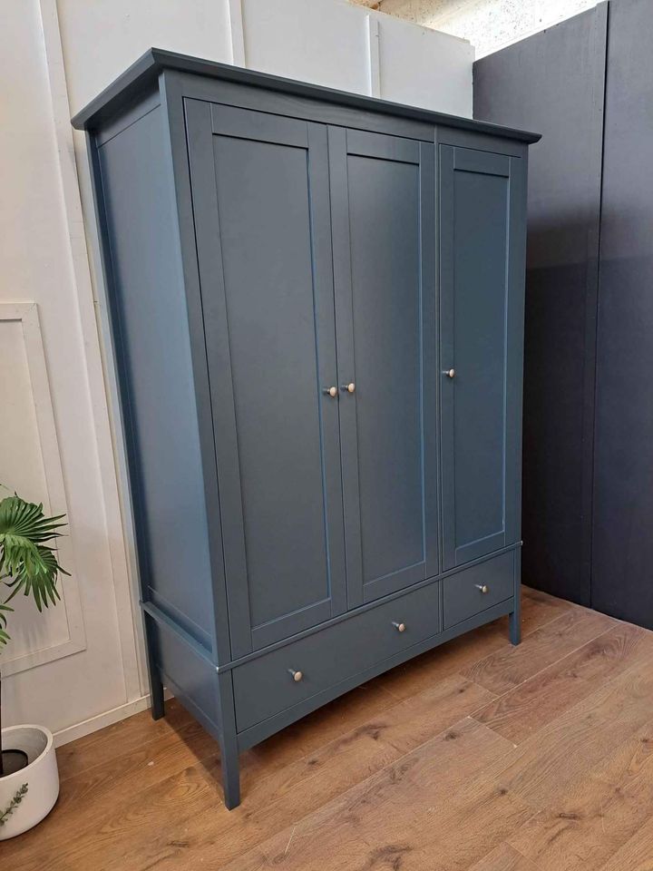 Triple Wardrobe mid Blue Petrol ¦ M&S Hastings