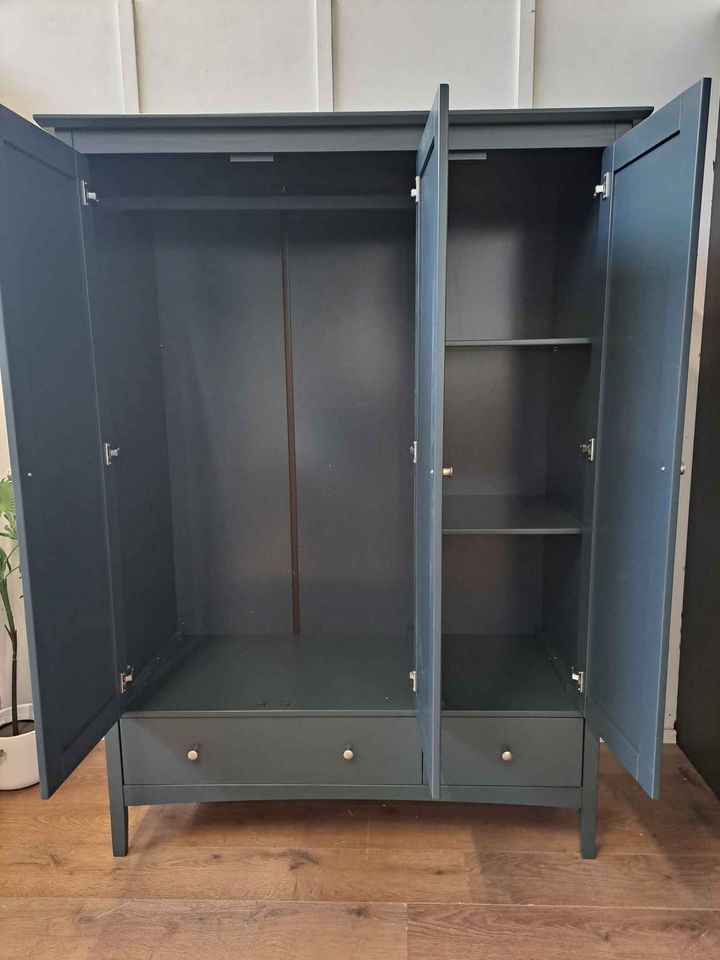 Triple Wardrobe mid Blue Petrol ¦ M&S Hastings