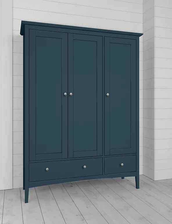 Triple Wardrobe mid Blue Petrol ¦ M&S Hastings