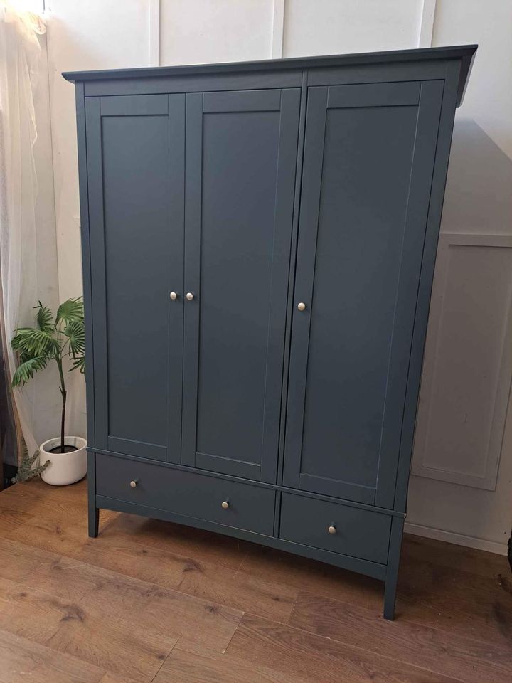 Triple Wardrobe mid Blue Petrol ¦ M&S Hastings