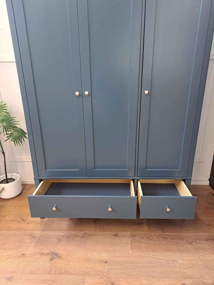 Triple Wardrobe mid Blue Petrol ¦ M&S Hastings