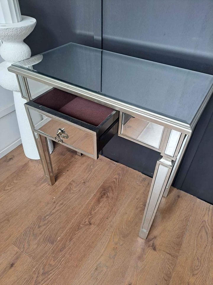 Silver Mirrored Console Table / Dressing Table