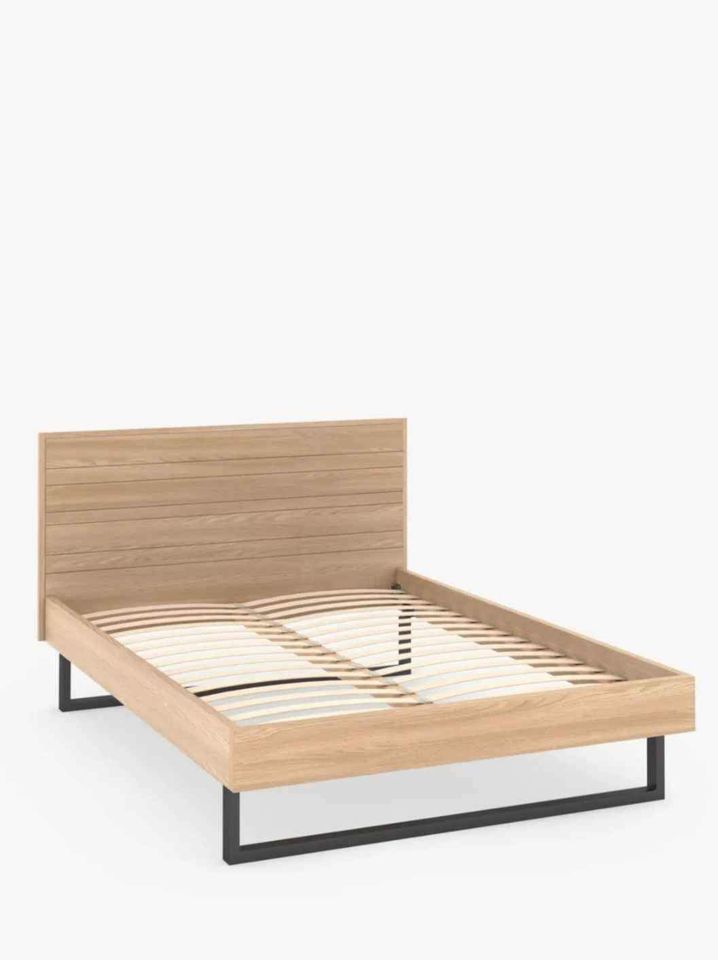 Oak Super King Bed ¦ Industrial Style John Lewis Swan