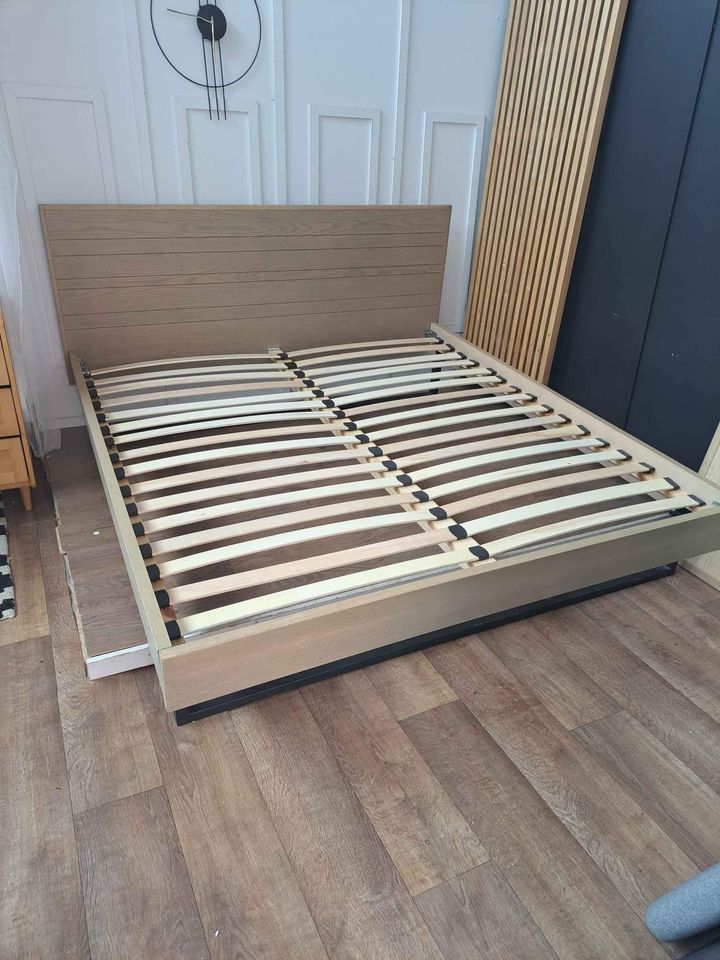 Oak Super King Bed ¦ Industrial Style John Lewis Swan