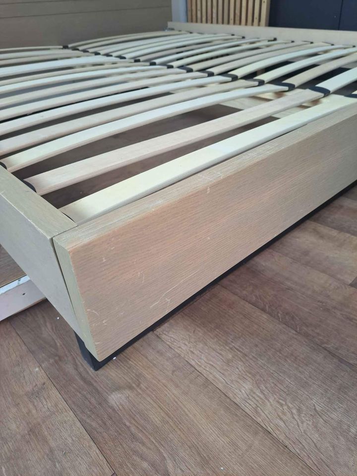 Oak Super King Bed ¦ Industrial Style John Lewis Swan