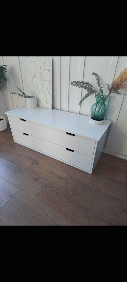 Low chest of drawers / Kids room toy storage bench