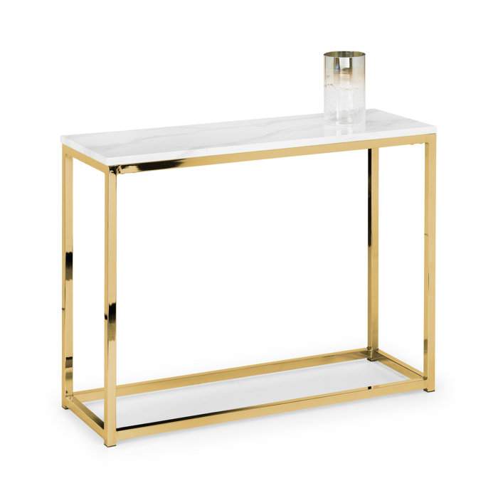 Console Table Marble effect and Gold