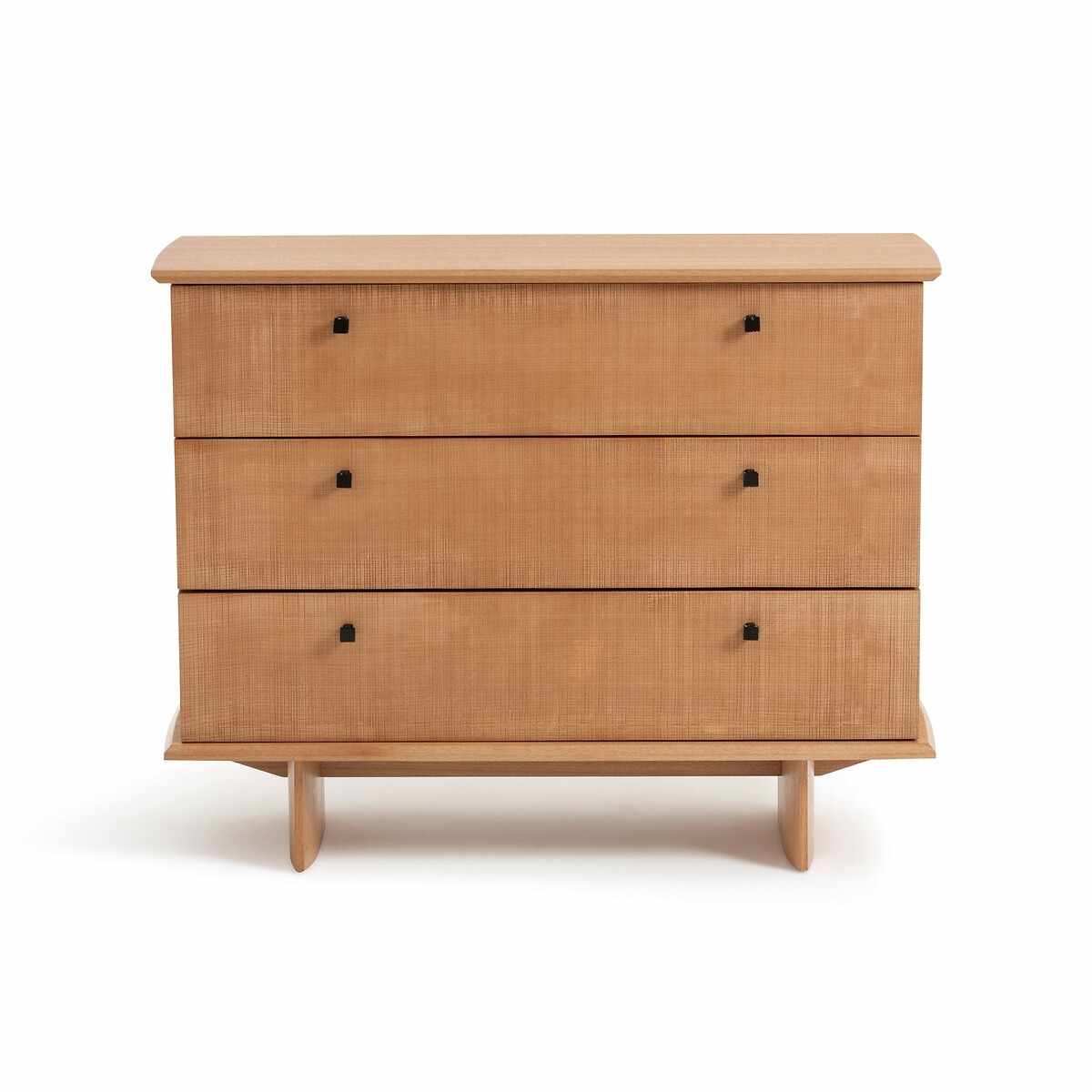 Wood Chest of Drawers ¦ Black Handles