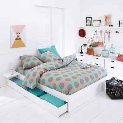 Low chest of drawers / Kids room toy storage bench