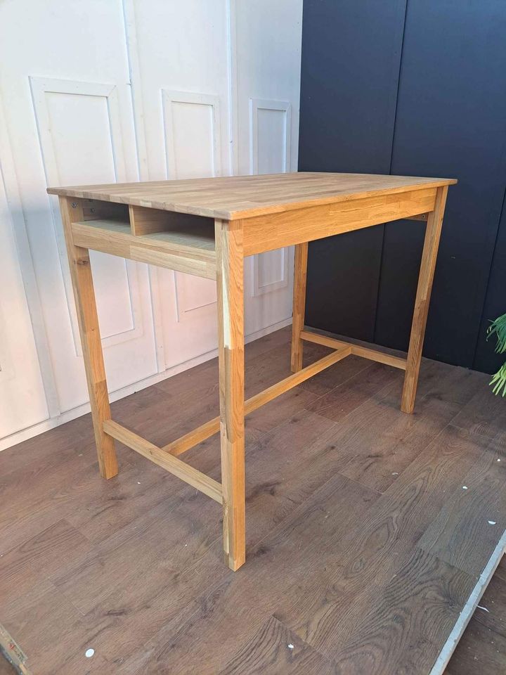Oak High Bar Table ¦ Kitchen Breakfast Island
