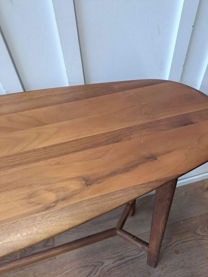 Console Table Solid Walnut Wood