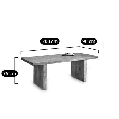 Solid Pine Dining Table 6-8 seater