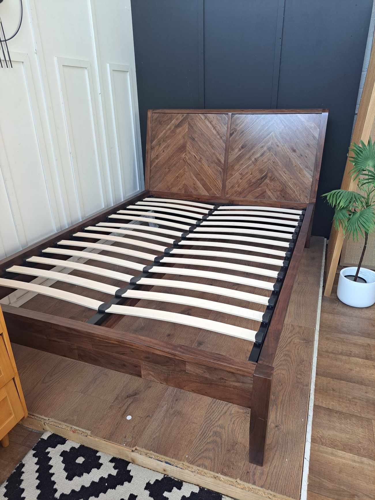 Double Parquet Bed Frame- Acacia Wood