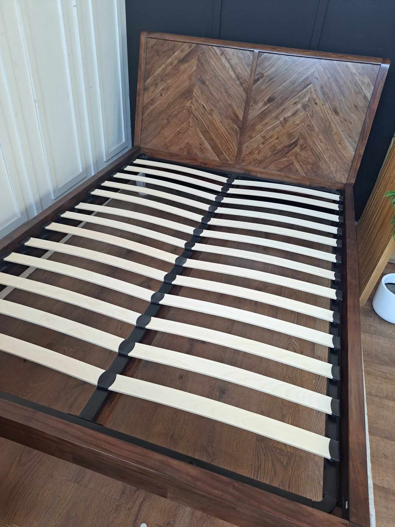 Double Parquet Bed Frame- Acacia Wood