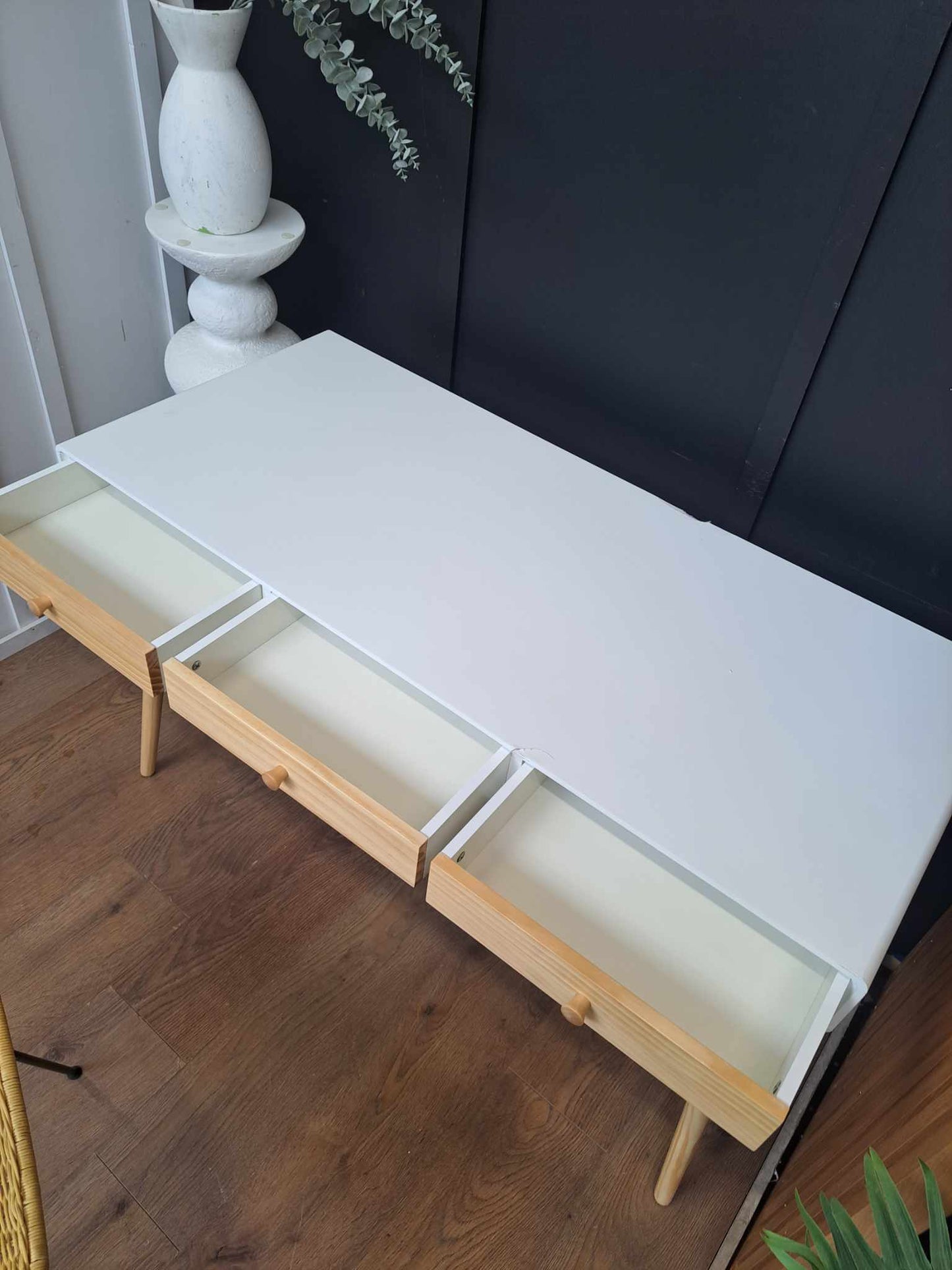 Desk White and Wood Wide / La Redoute Jimi