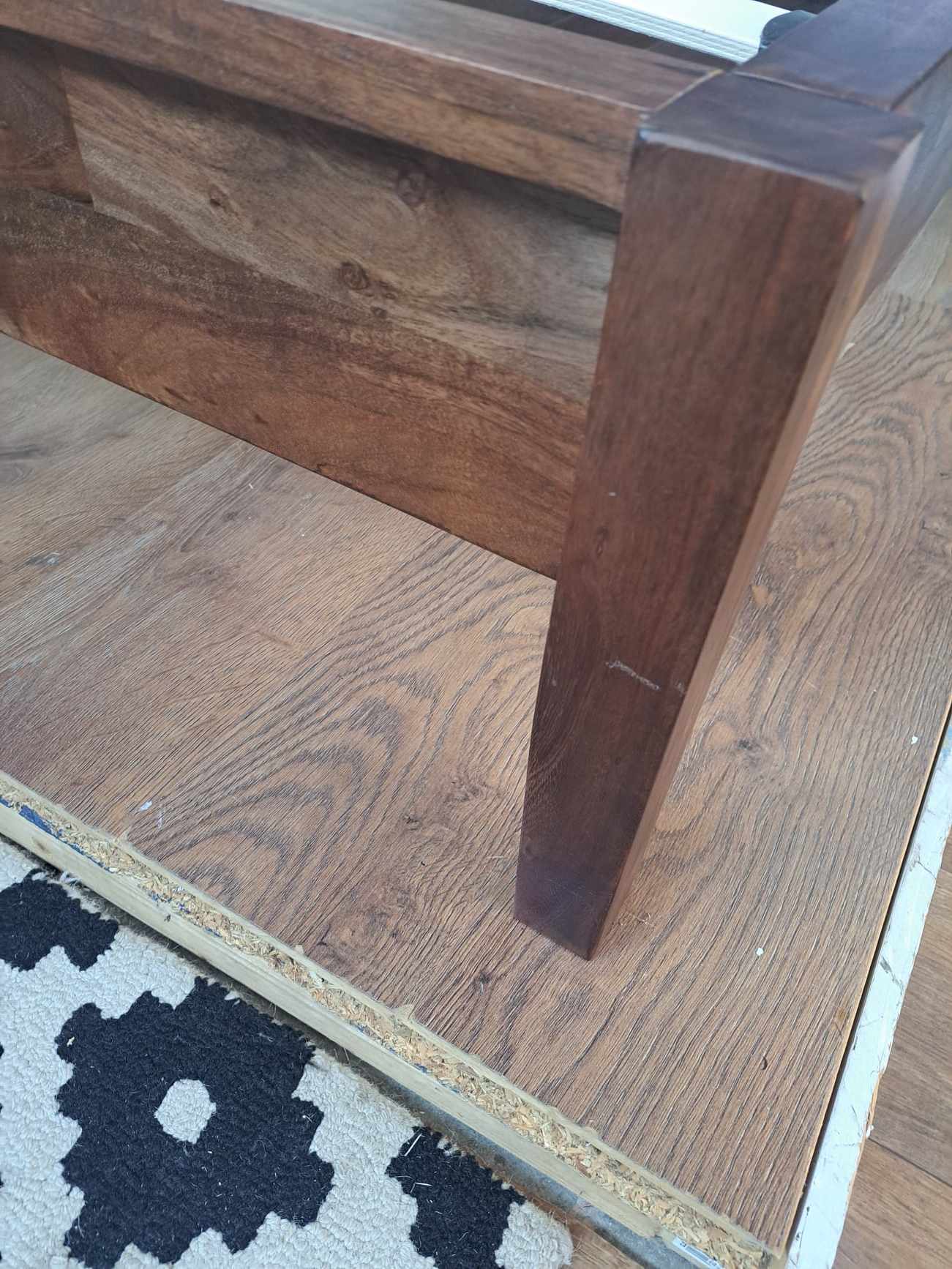 Double Parquet Bed Frame- Acacia Wood