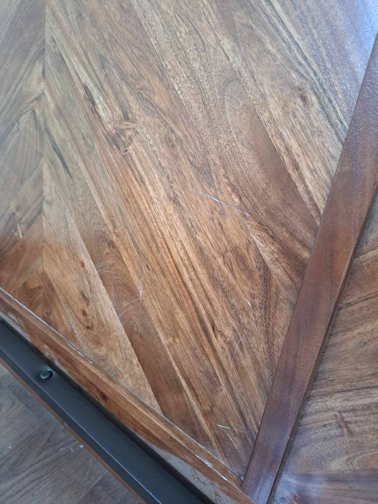 Double Parquet Bed Frame- Acacia Wood