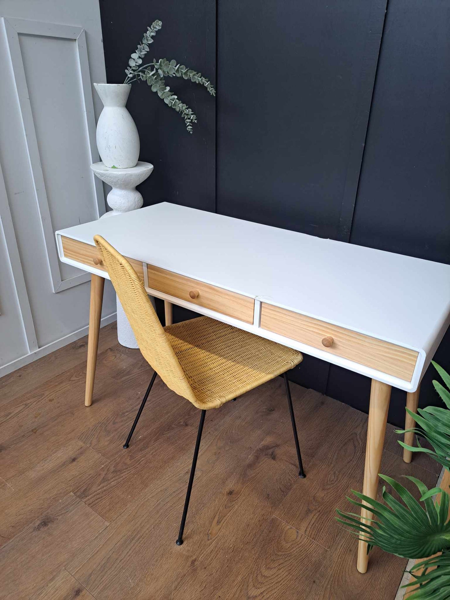 Desk White and Wood Wide / La Redoute Jimi