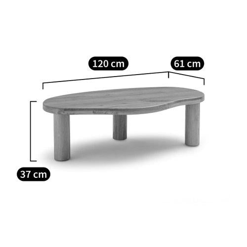 Solid Oak Coffee Table Organic shape / La Redoute Rodi