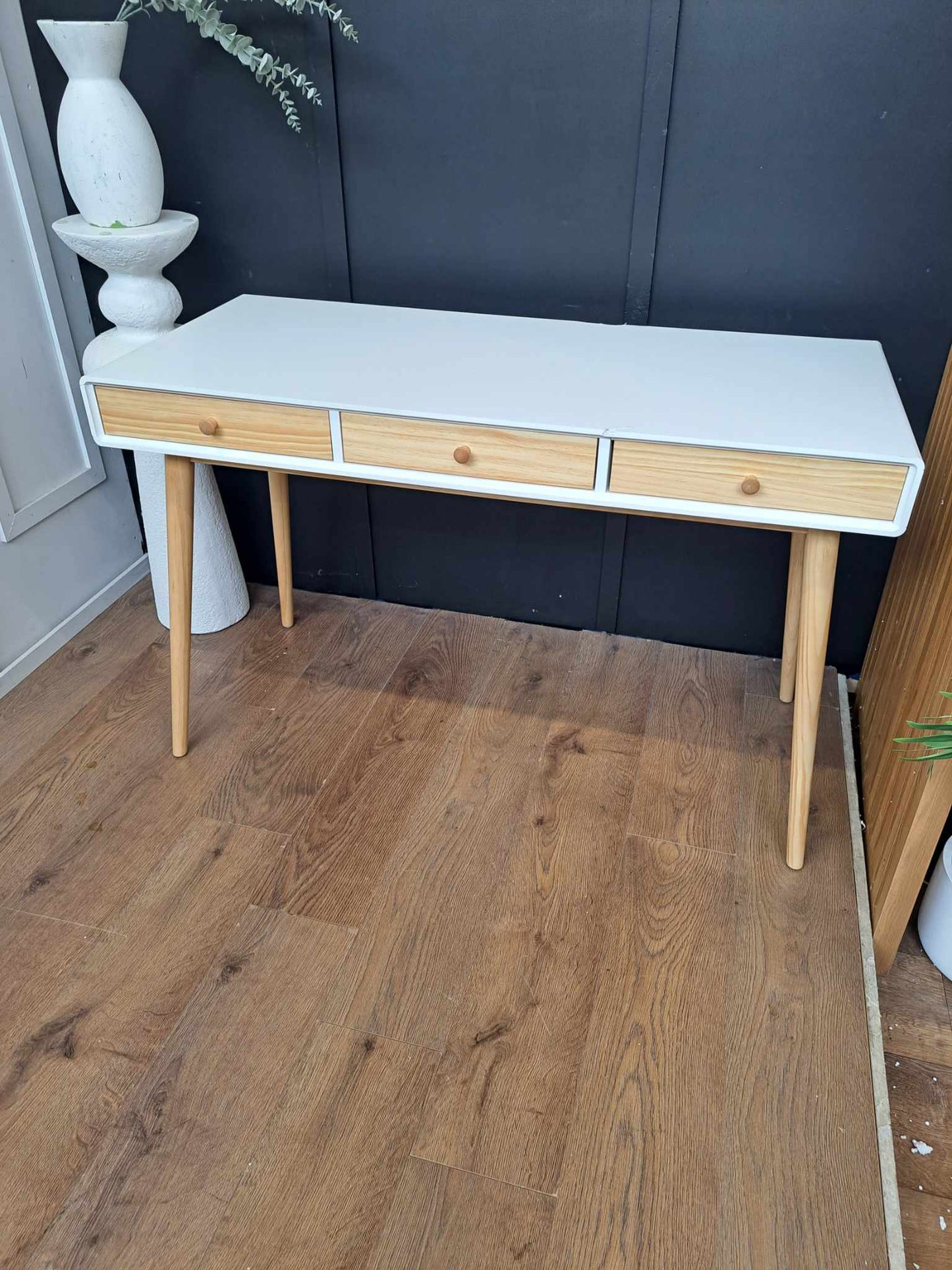 Desk White and Wood Wide / La Redoute Jimi