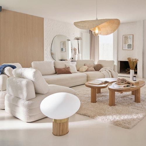 Solid Oak Coffee Table Organic shape / La Redoute Rodi