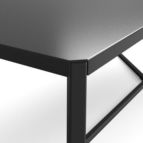 Black Metal Dining Table / Industrial Style 6-8 Seats