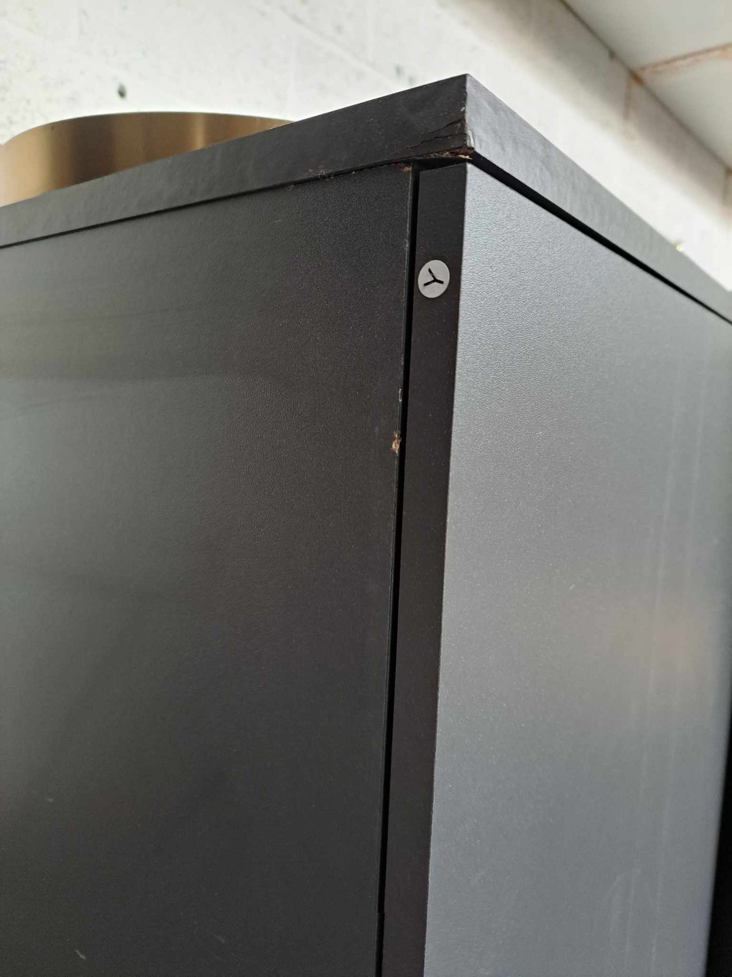4 doors Wardrobe Dark Grey and Black Made.com Damien