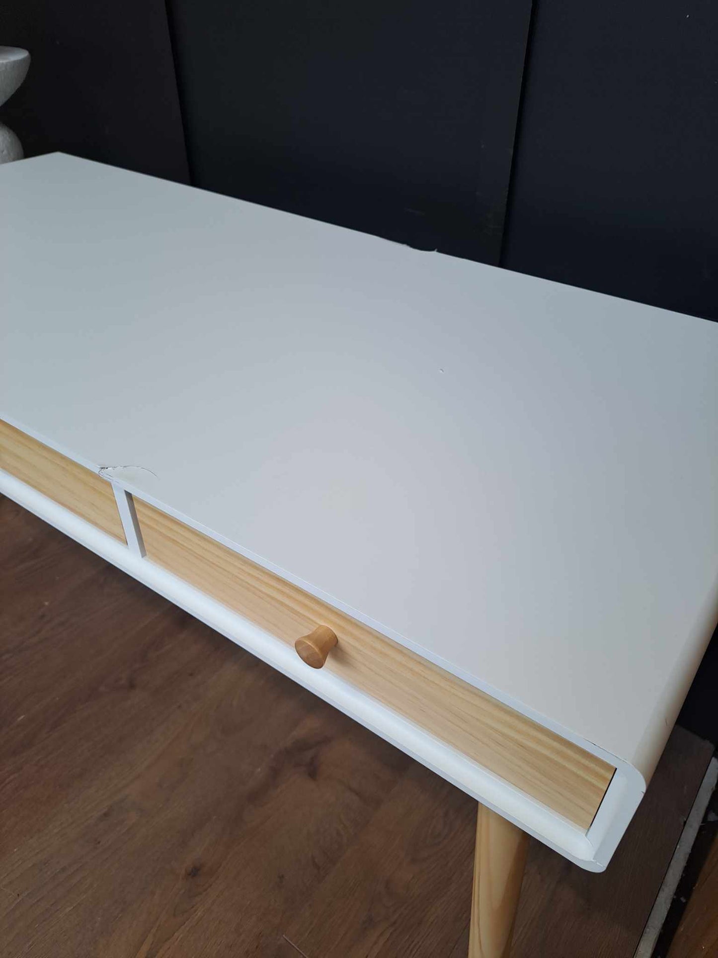 Desk White and Wood Wide / La Redoute Jimi
