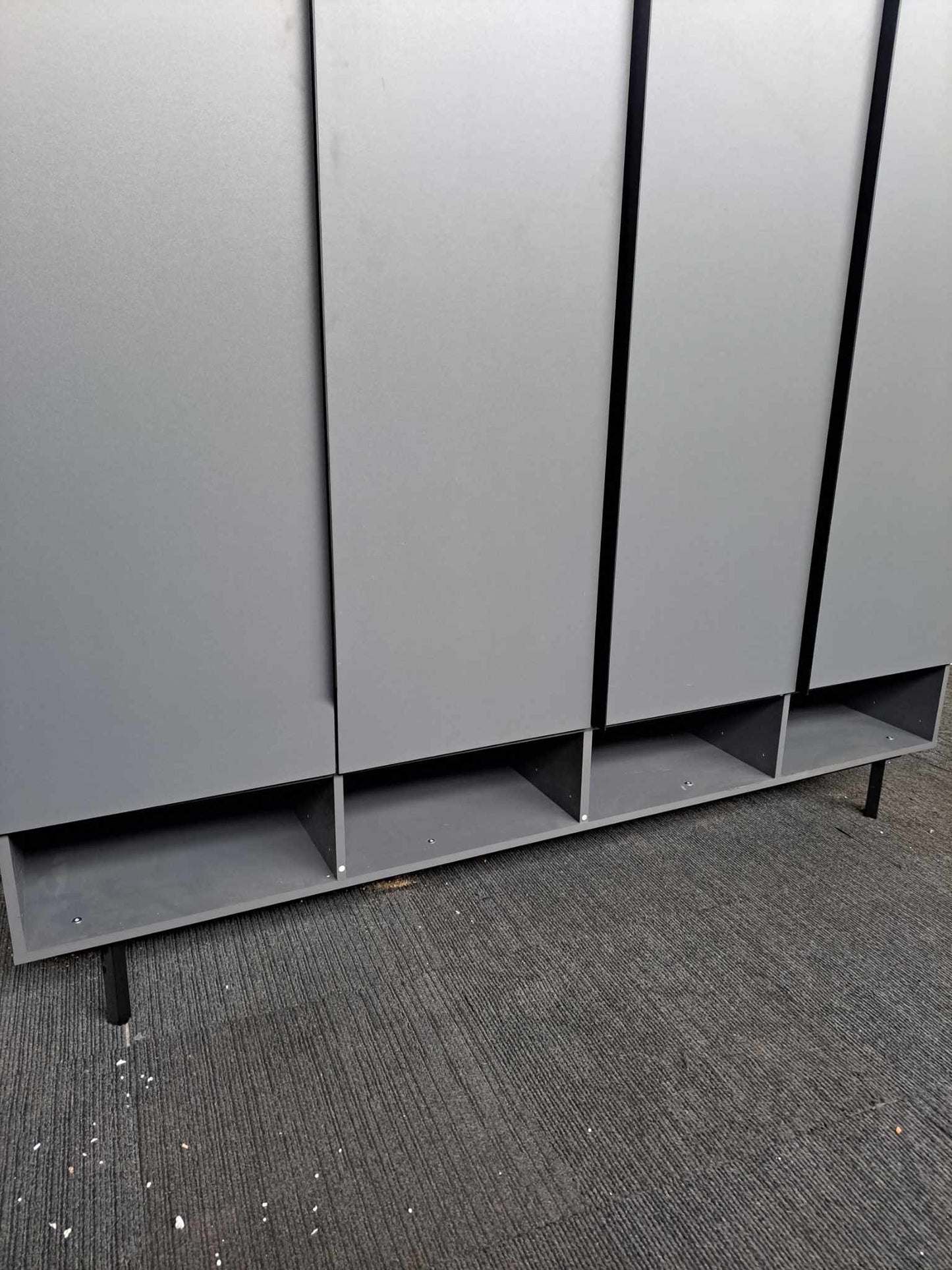 4 doors Wardrobe Dark Grey and Black Made.com Damien
