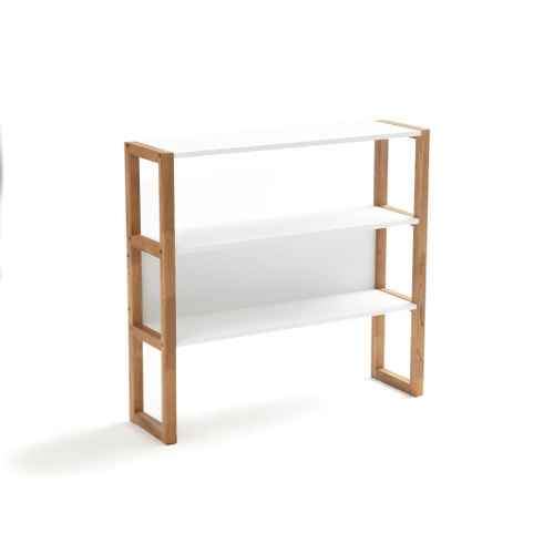 White and Oak console table / Shelving Unit