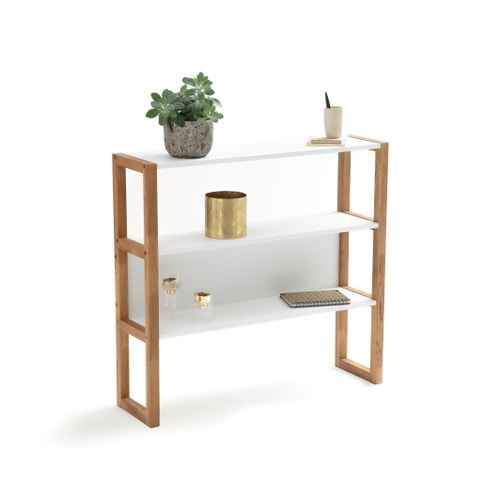 White and Oak console table / Shelving Unit