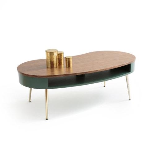 Green Walnut and Gold Coffee Table / La Redoute Topim
