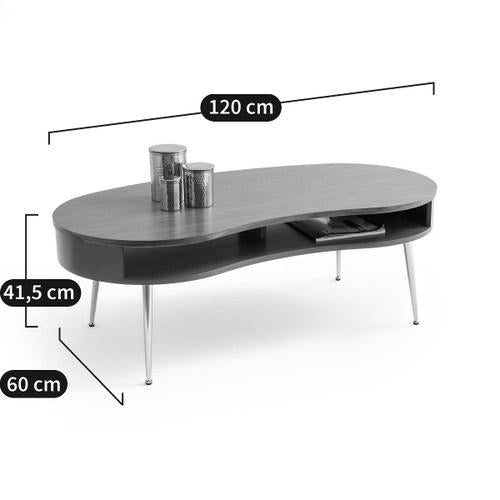 Green Walnut and Gold Coffee Table / La Redoute Topim
